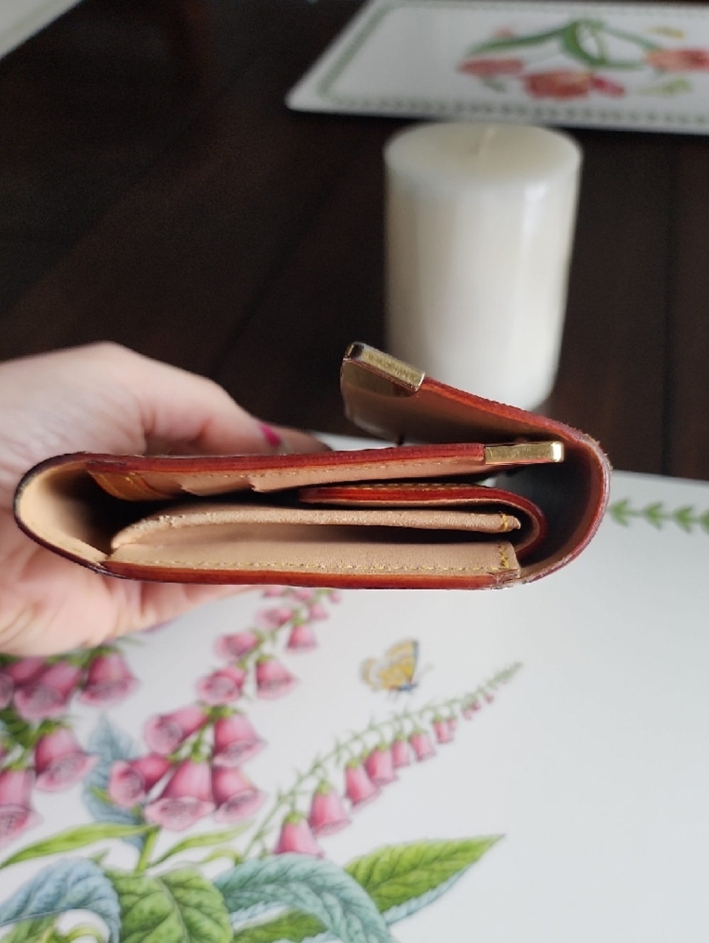 Louis Vuitton White Multicolor Monogram Wallet with Brown Trim - Picture 10 of 16